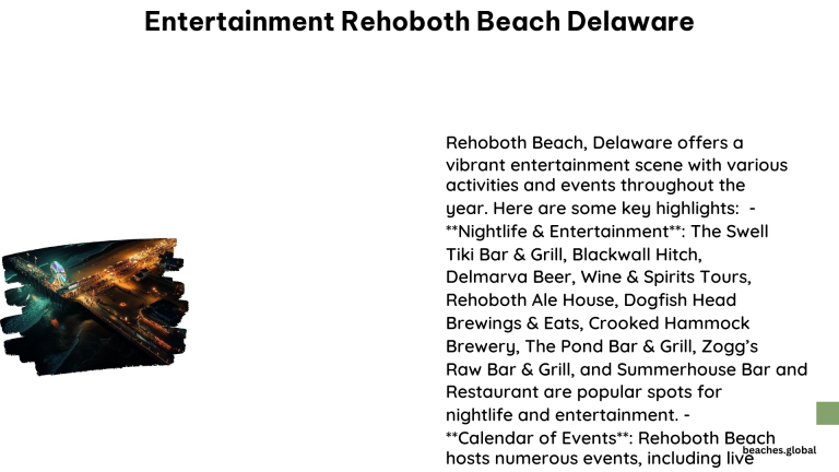 Entertainment Rehoboth Beach Delaware