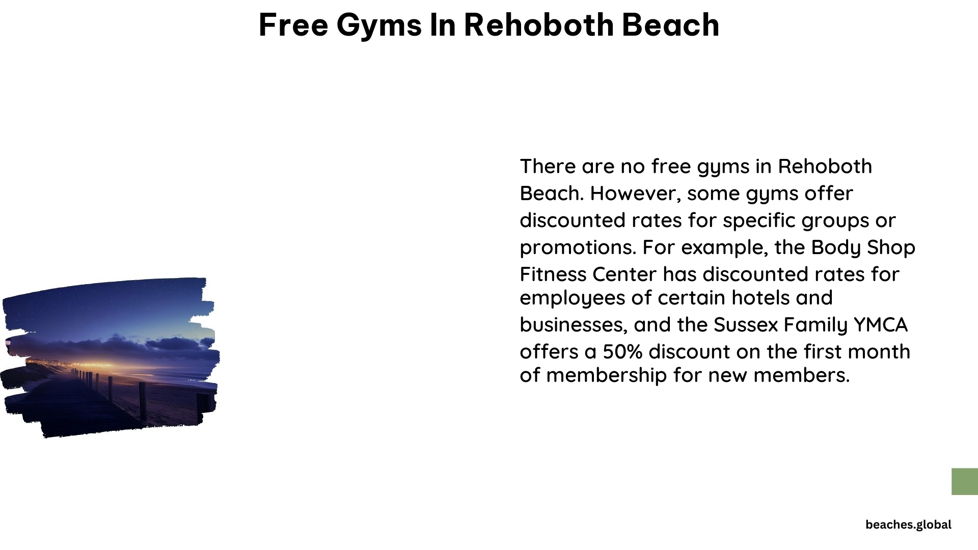 Free Gyms in Rehoboth Beach