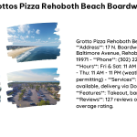 Grottos Pizza Rehoboth Beach Boardwalk