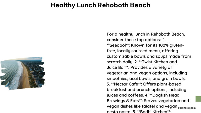 Healthy Lunch Rehoboth Beach