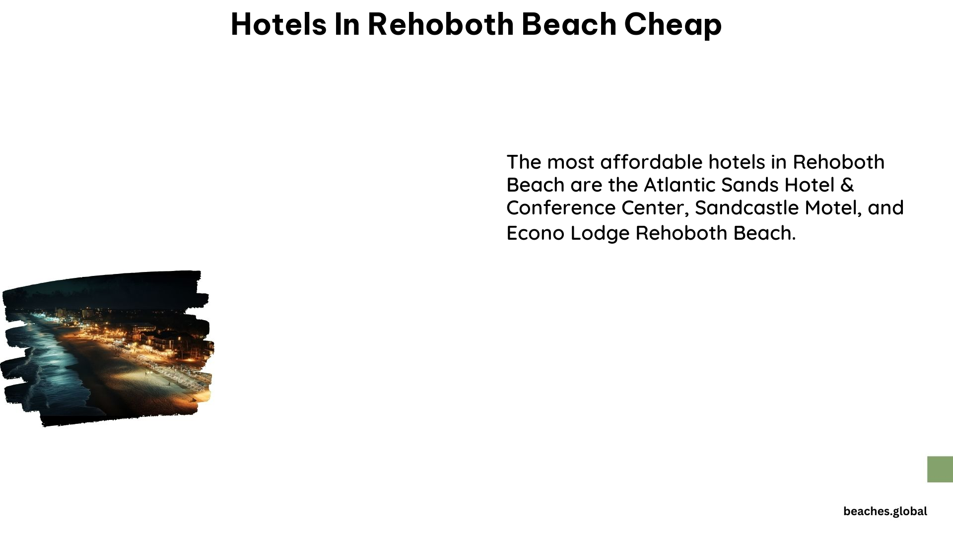 Hotels in Rehoboth Beach Cheap