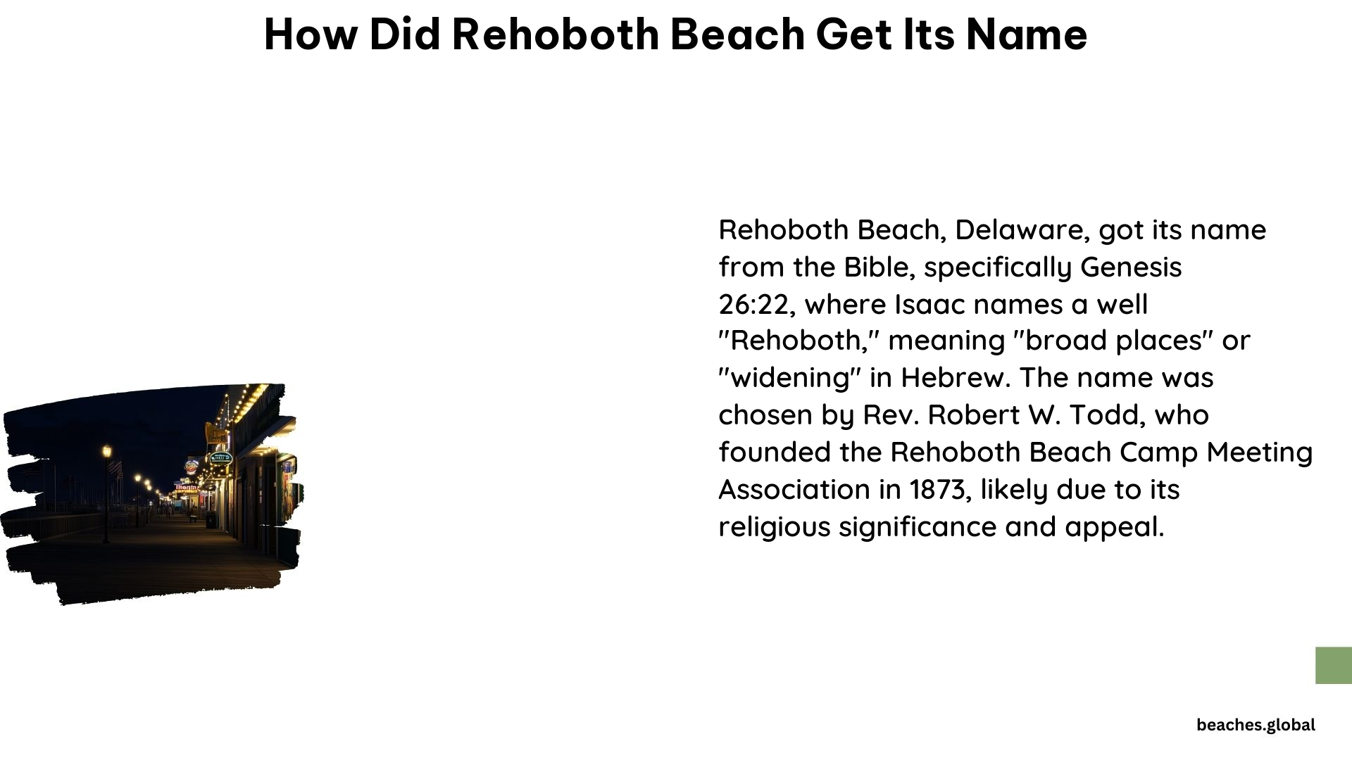 How Did Rehoboth Beach Get Its Name