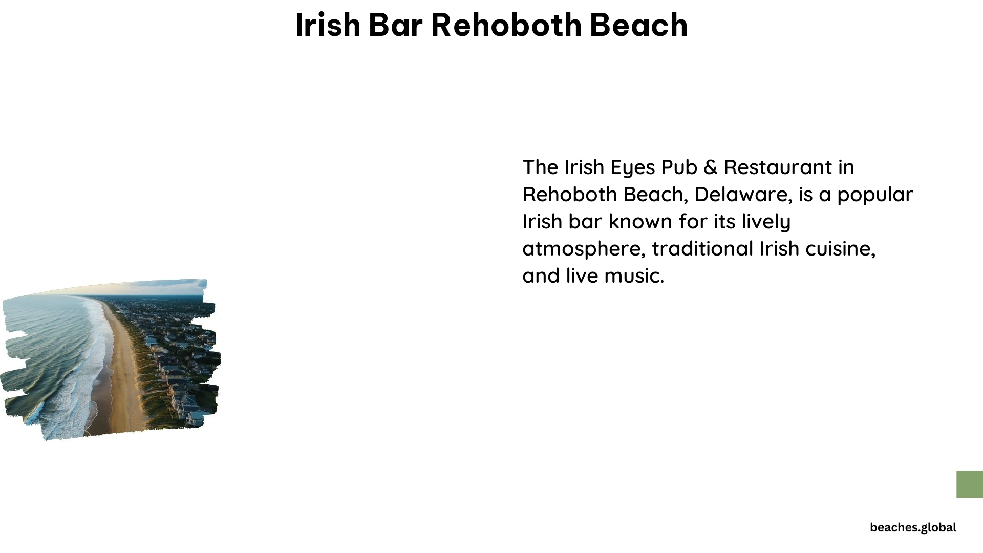 Irish Bar Rehoboth Beach