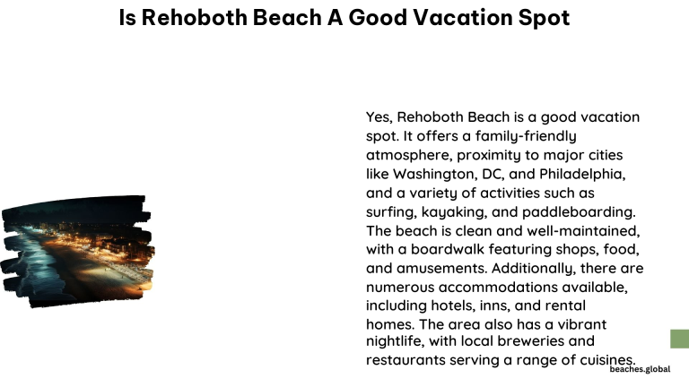 Is Rehoboth Beach a Good Vacation Spot