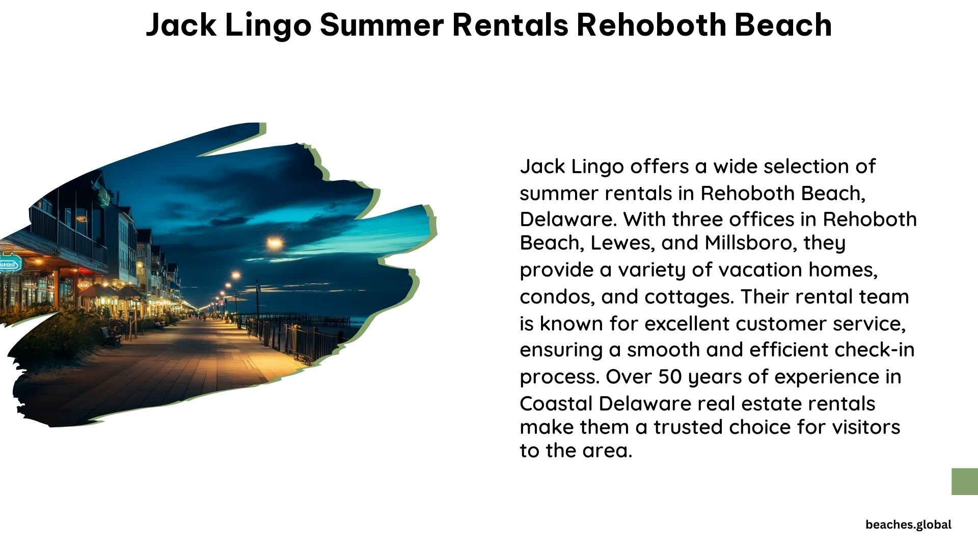 Jack Lingo Summer Rentals Rehoboth Beach