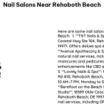 Nail Salons Near Rehoboth Beach