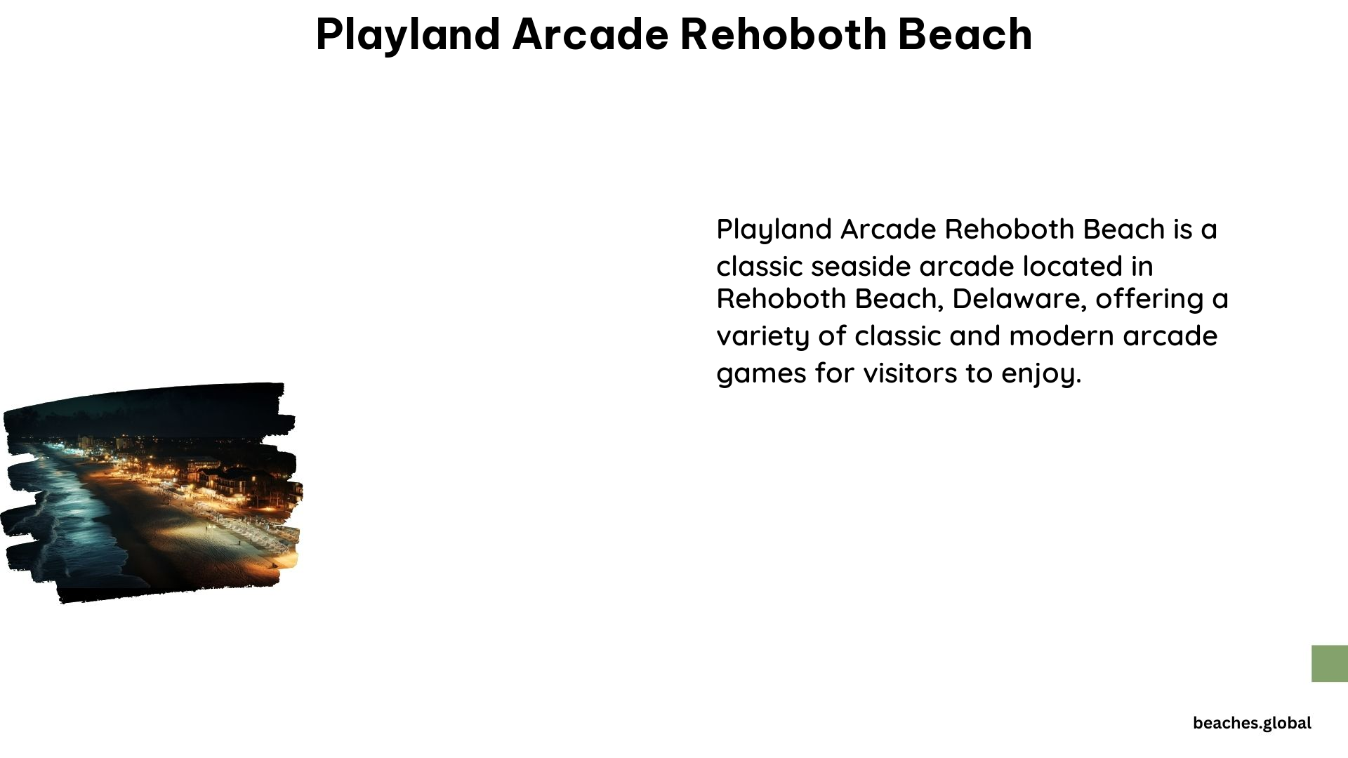 Playland Arcade Rehoboth Beach