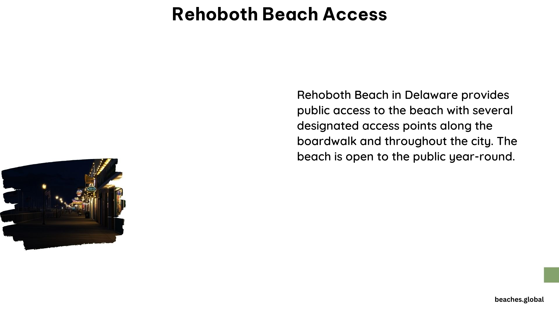 Rehoboth Beach Access