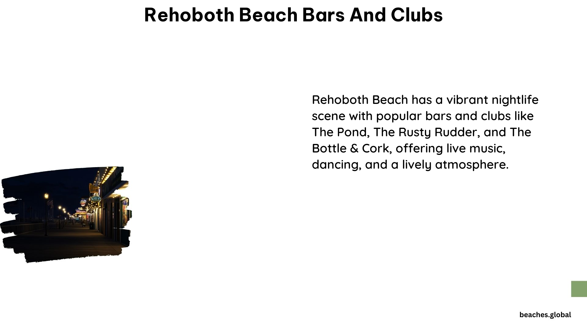 Rehoboth Beach Bars and Clubs