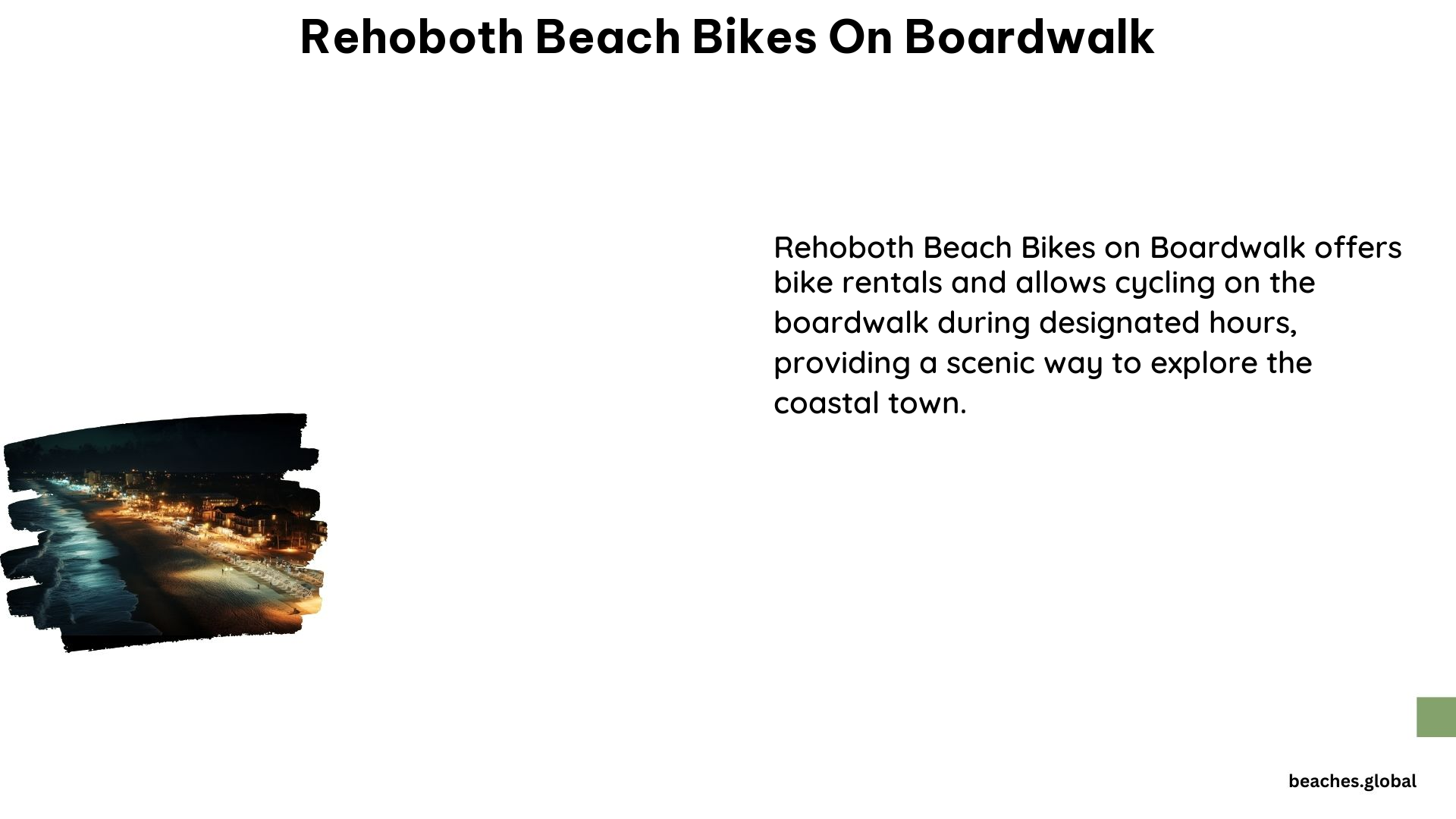 Rehoboth Beach Bikes on Boardwalk