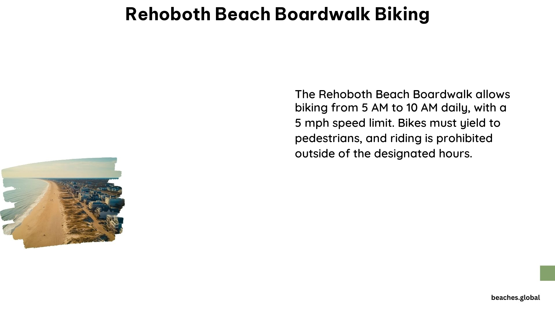 Rehoboth Beach Boardwalk Biking