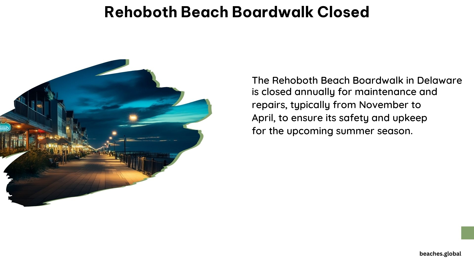 Rehoboth Beach Boardwalk Closed