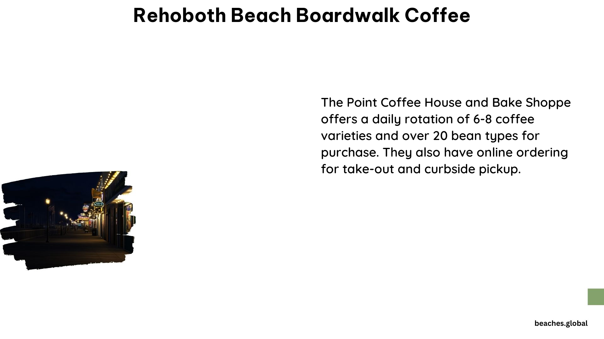 Rehoboth Beach Boardwalk Coffee