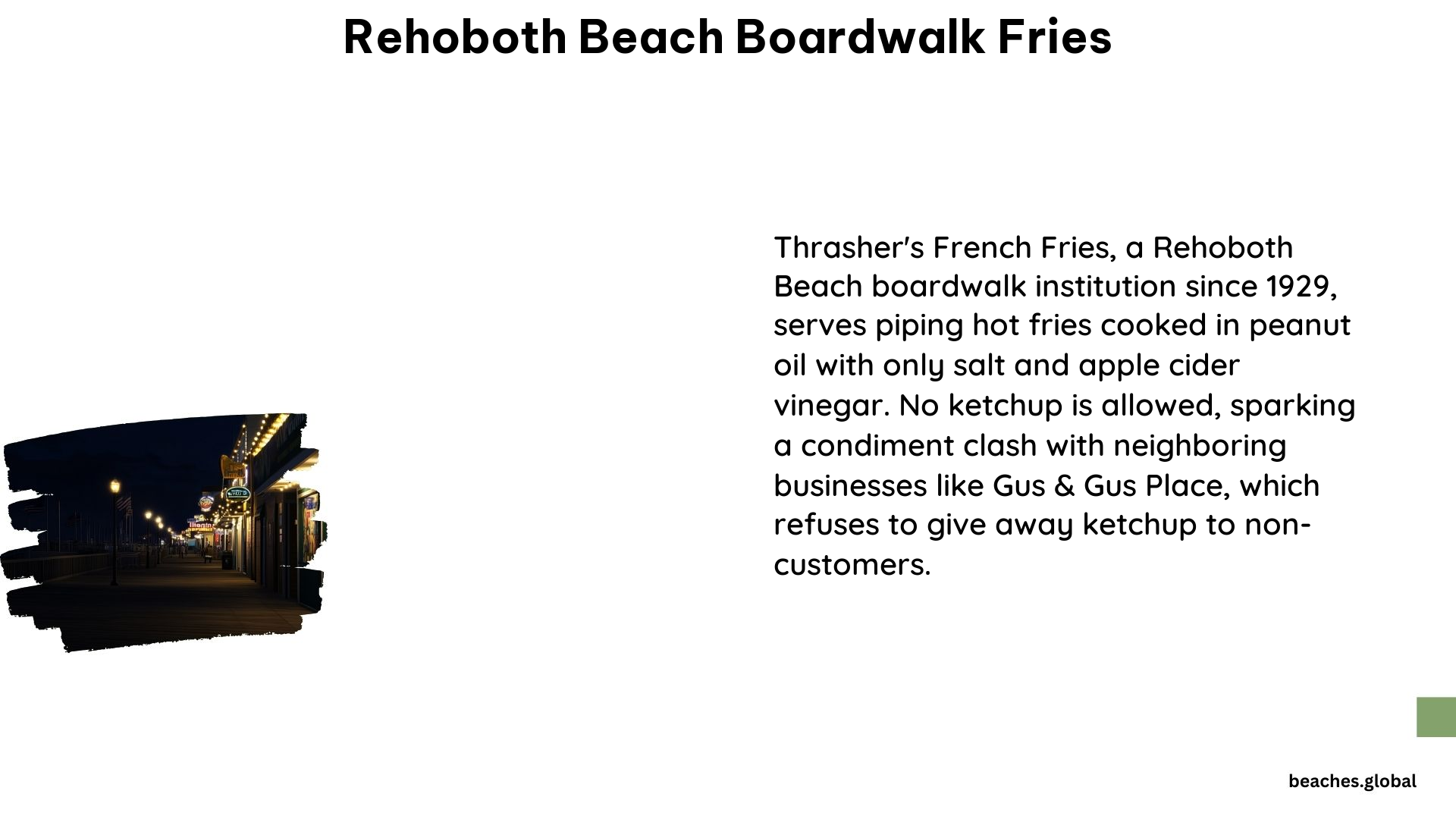 Rehoboth Beach Boardwalk Fries