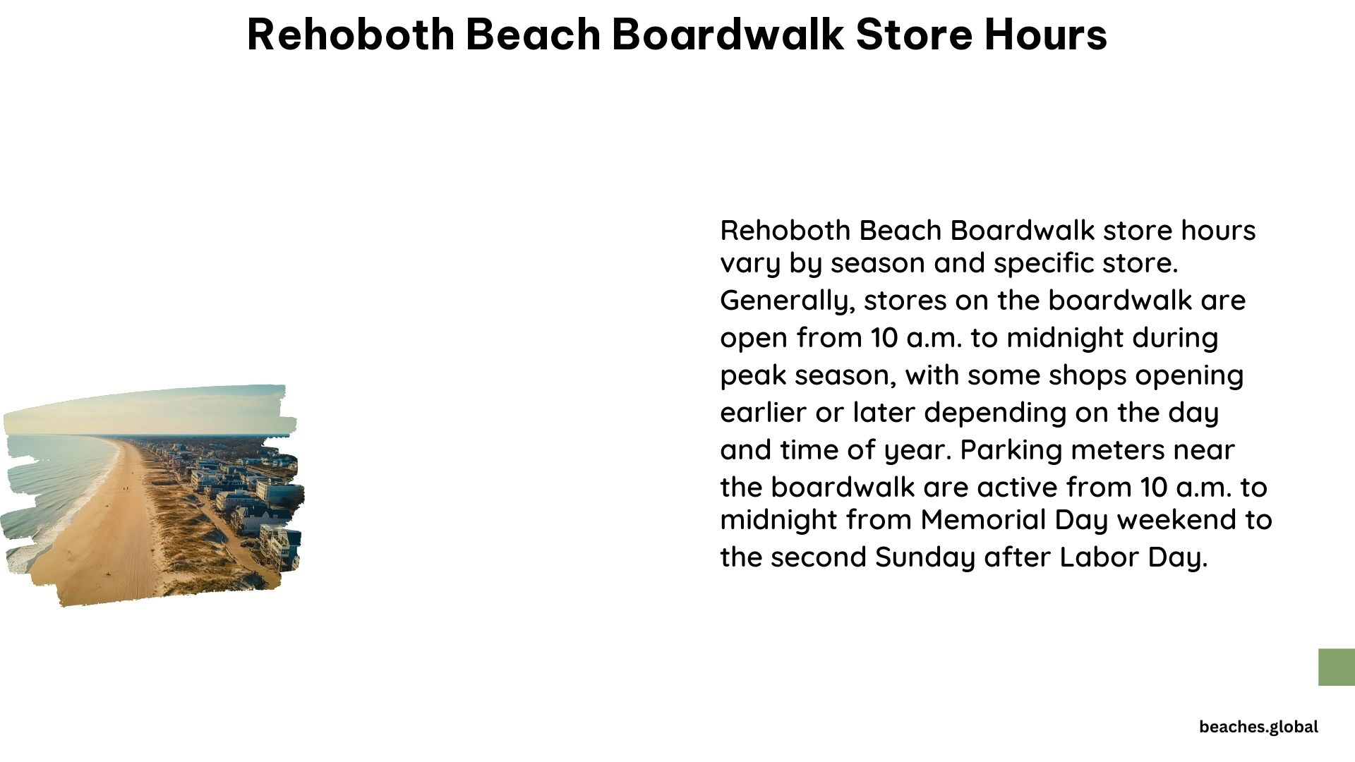 Rehoboth Beach Boardwalk Store Hours