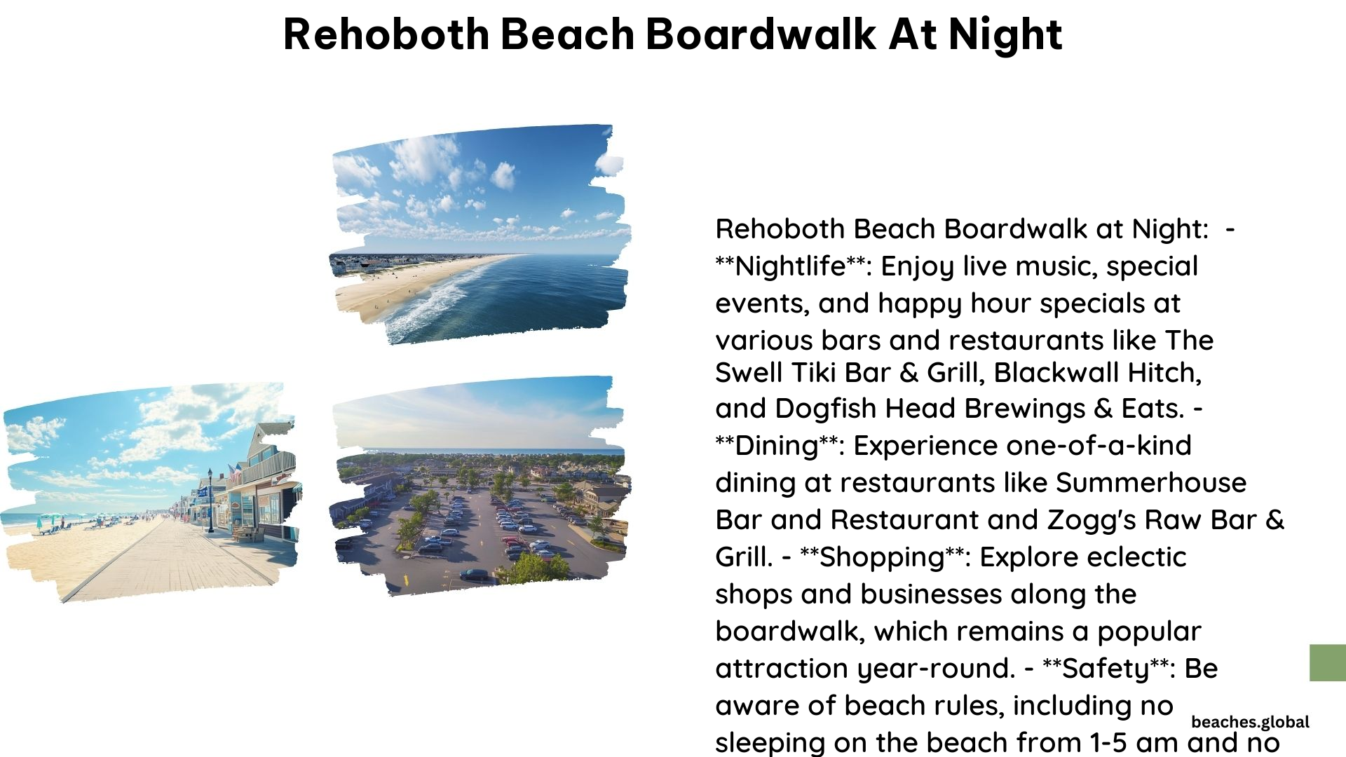 Rehoboth Beach Boardwalk at Night