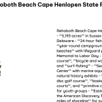 Rehoboth Beach Cape Henlopen State Park