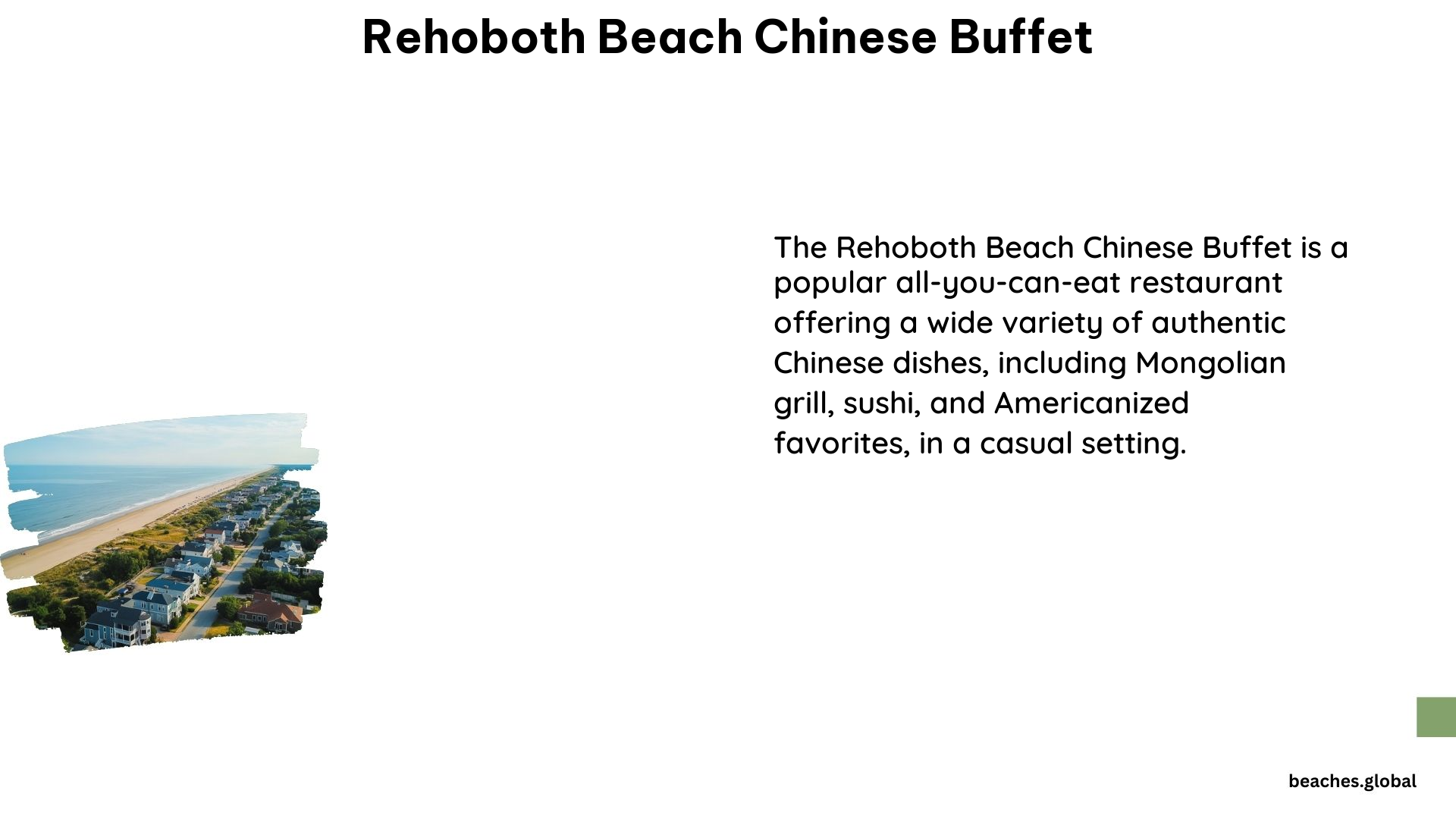 Rehoboth Beach Chinese Buffet