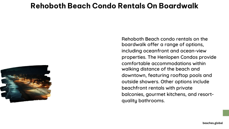 Rehoboth Beach Condo Rentals on Boardwalk