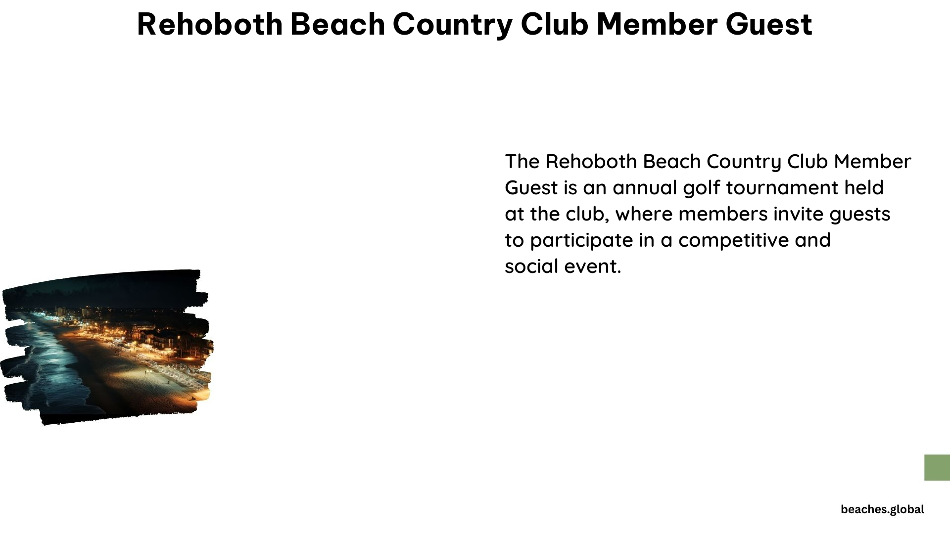 Rehoboth Beach Country Club Member Guest