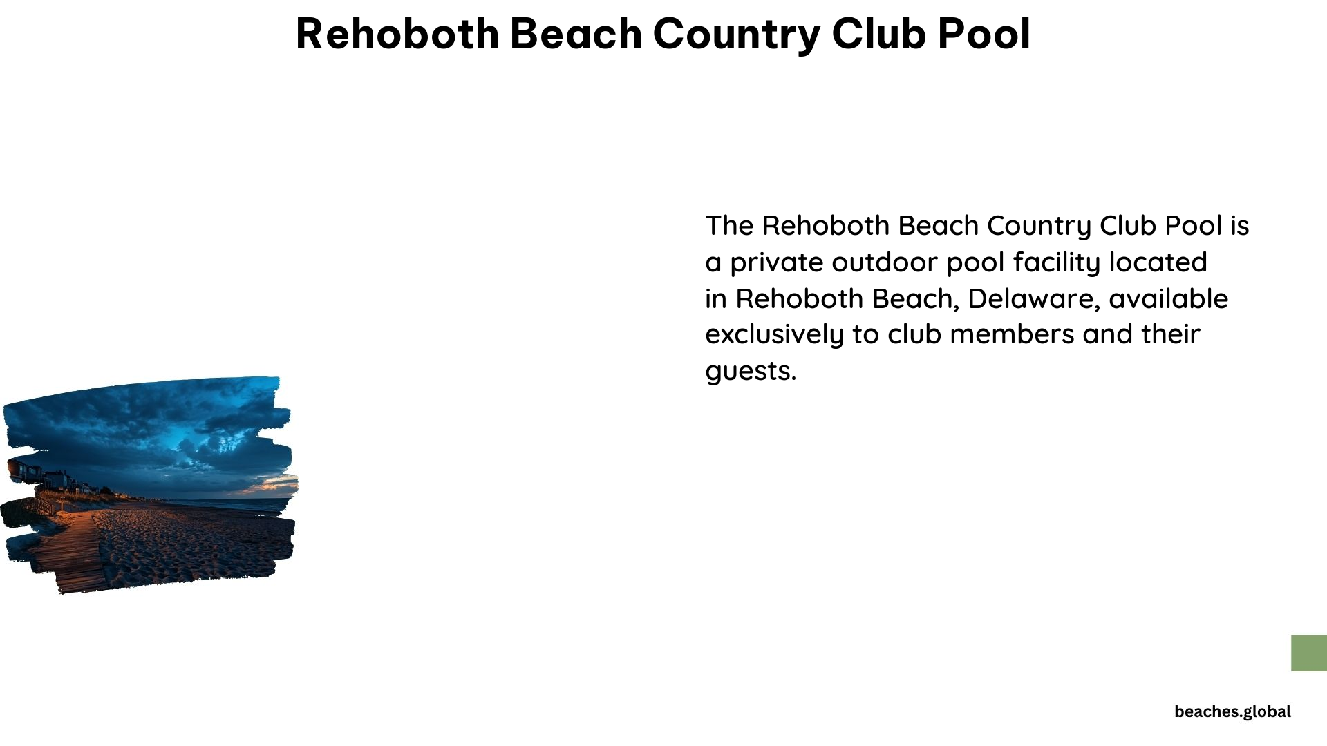 Rehoboth Beach Country Club Pool