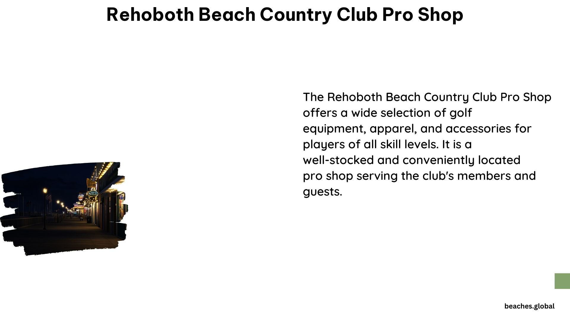 Rehoboth Beach Country Club Pro Shop