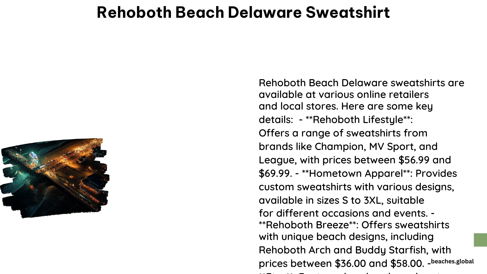 Rehoboth Beach Delaware Sweatshirt