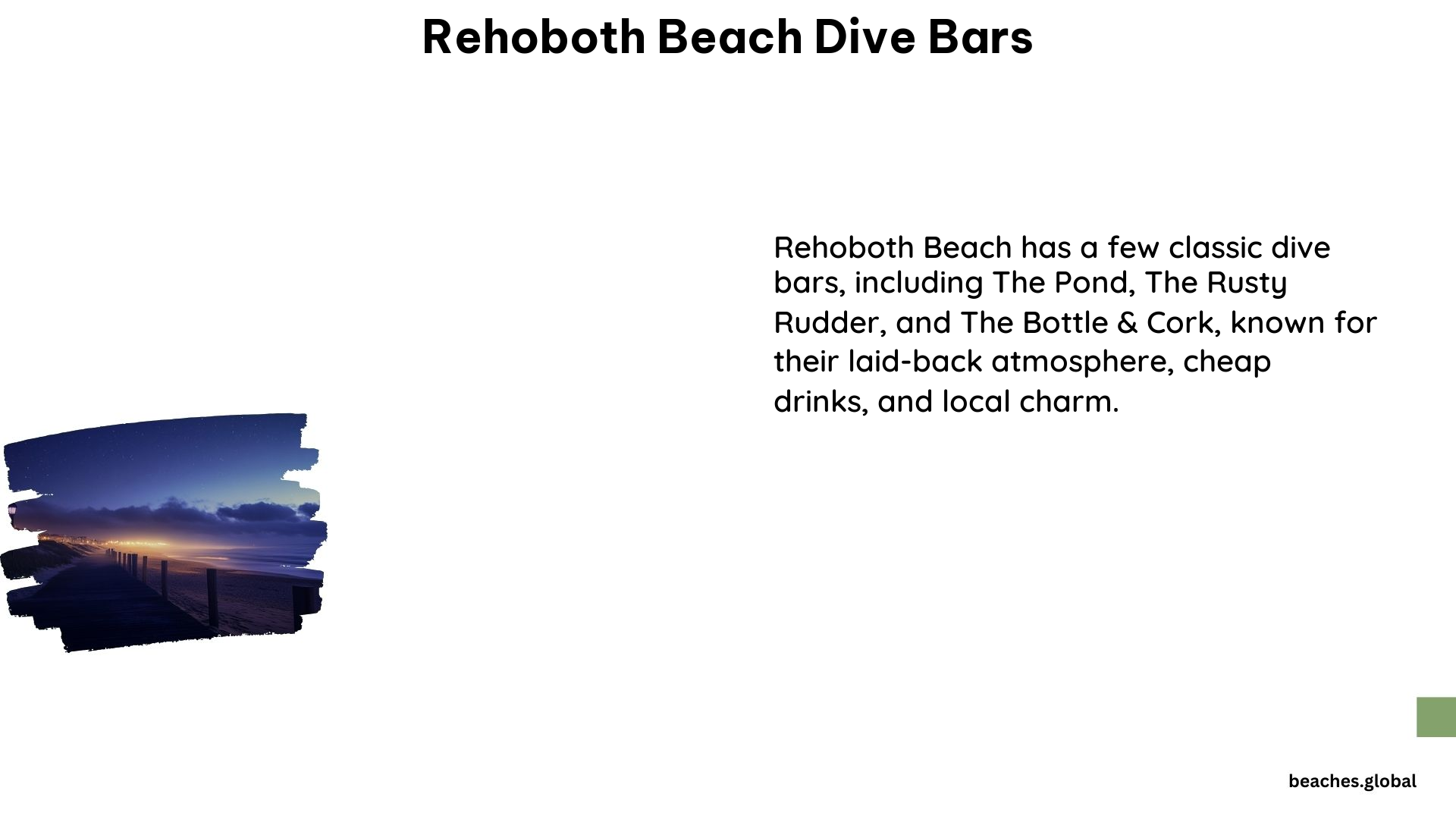 Rehoboth Beach Dive Bars