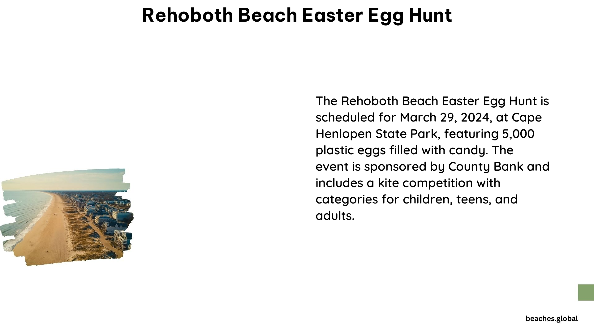 Rehoboth Beach Easter Egg Hunt