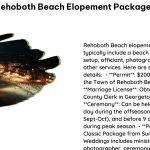 Rehoboth Beach Elopement Packages