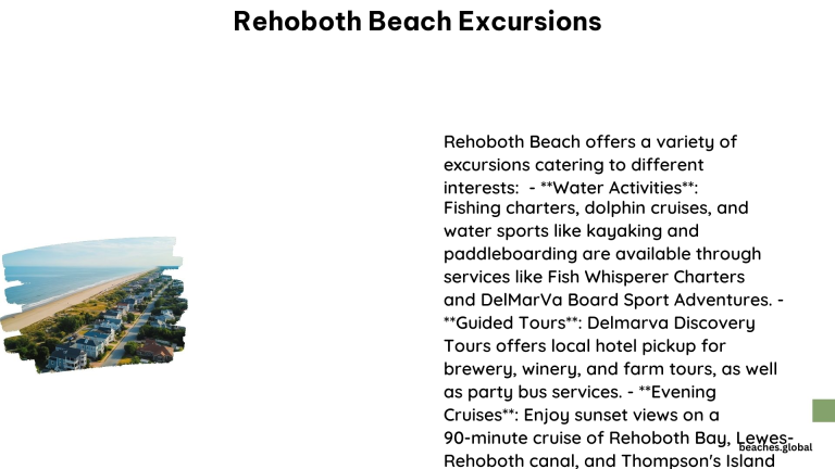 Rehoboth Beach Excursions