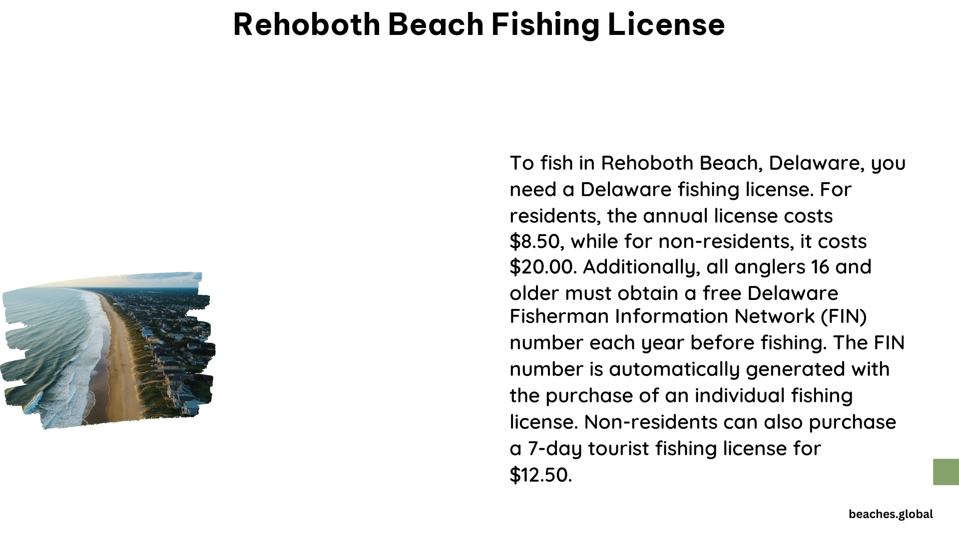 Rehoboth Beach Fishing License