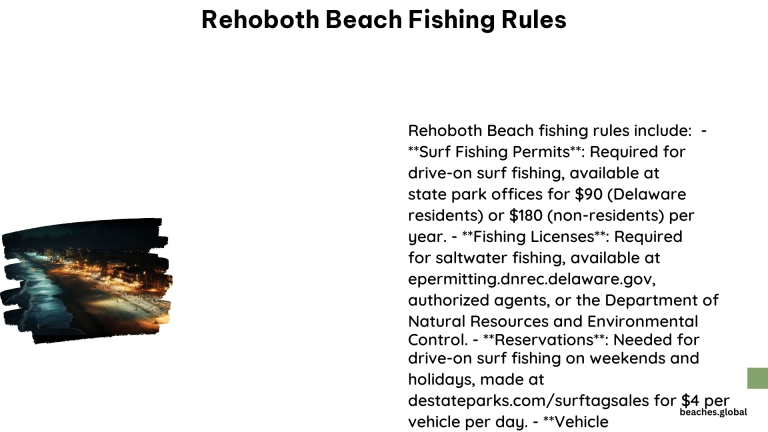 Rehoboth Beach Fishing Rules