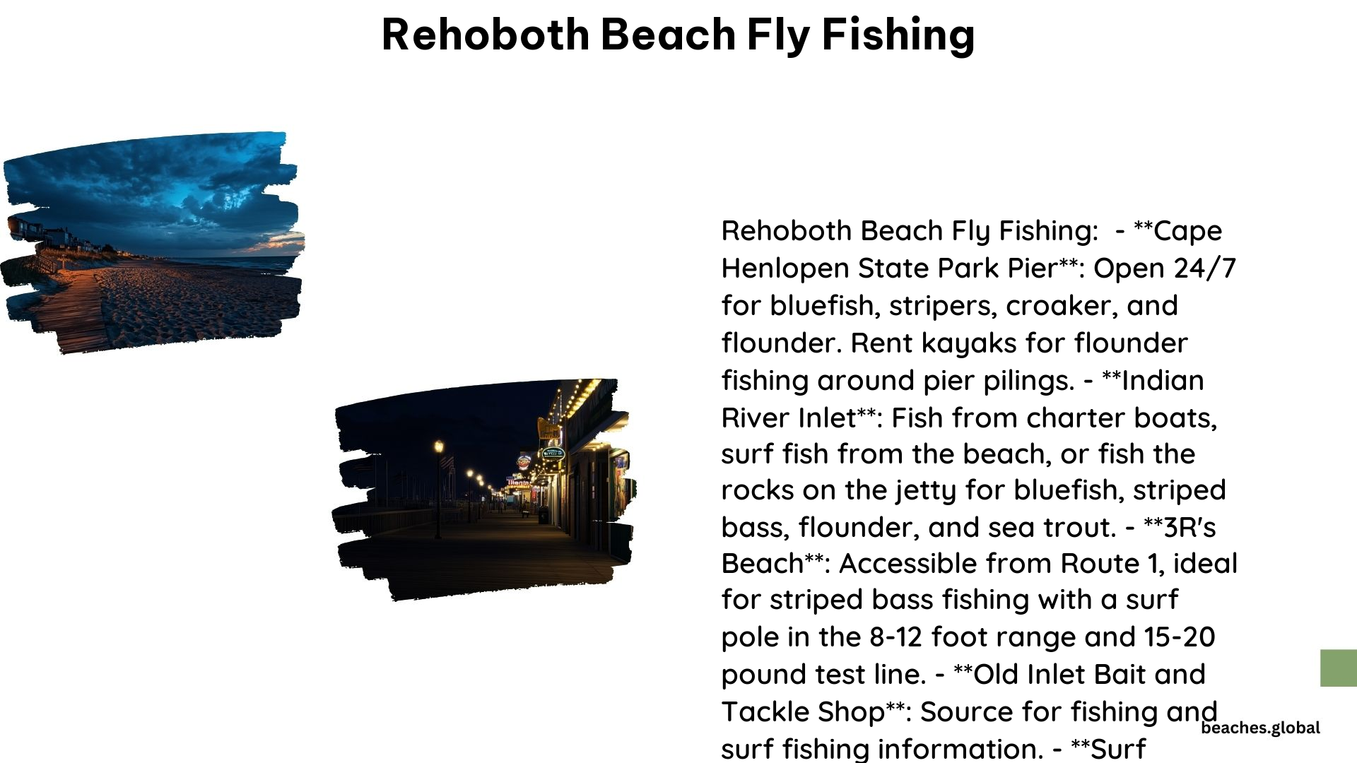 Rehoboth Beach Fly Fishing