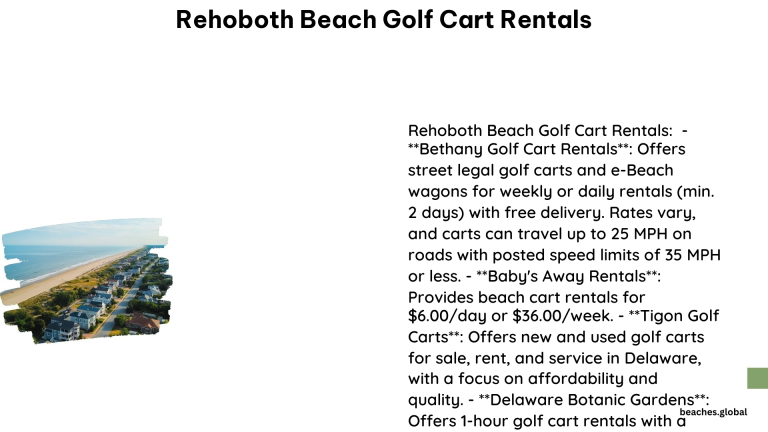 Rehoboth Beach Golf Cart Rentals