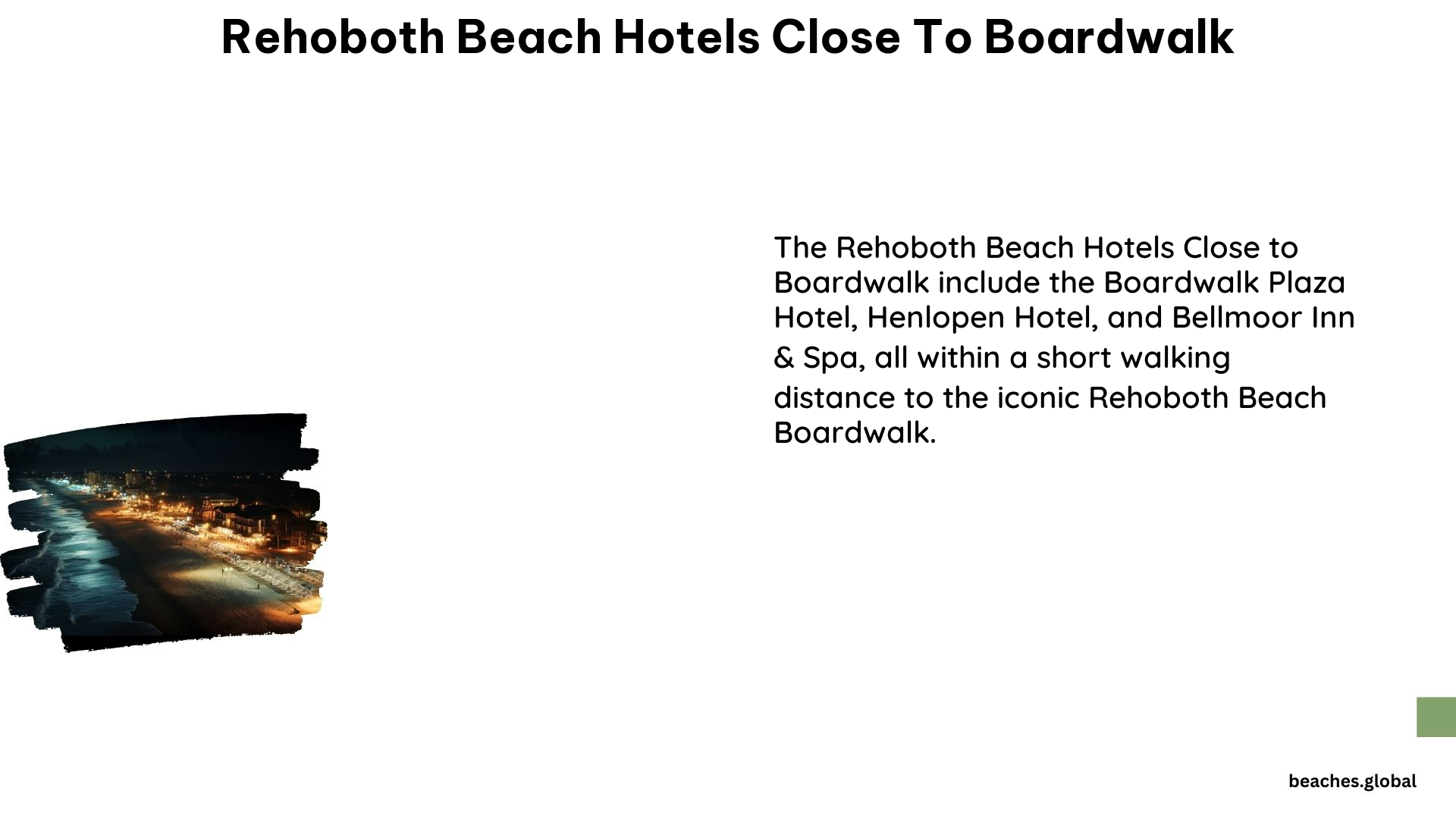 Rehoboth Beach Hotels Close to Boardwalk