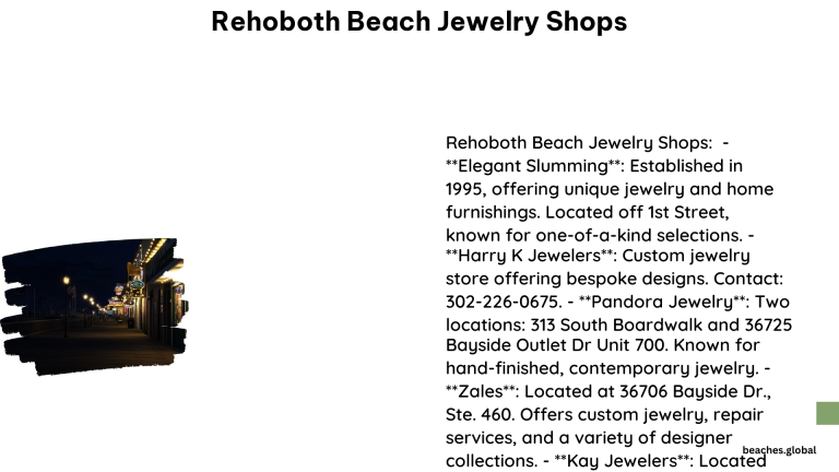 Rehoboth Beach Jewelry Shops