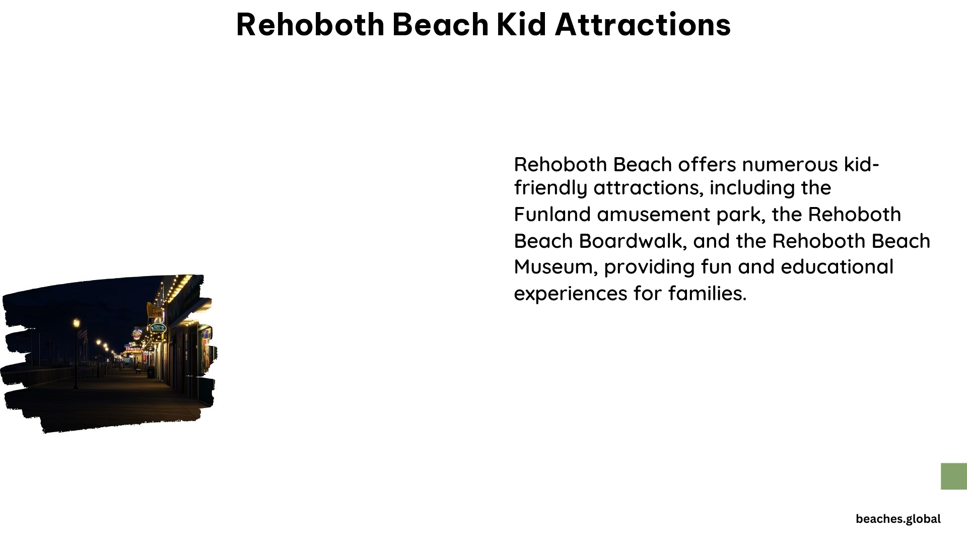 Rehoboth Beach Kid Attractions