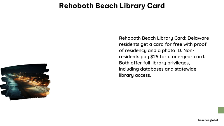 Rehoboth Beach Library Card