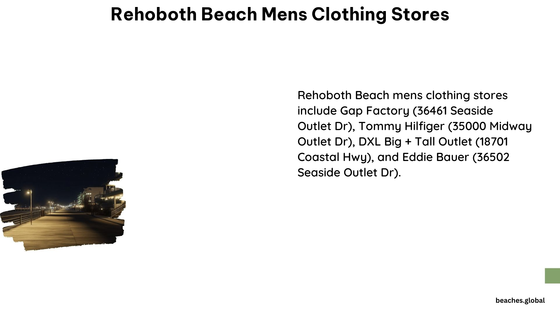 Rehoboth Beach Mens Clothing Stores