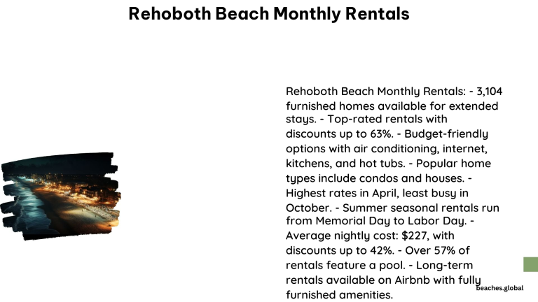 Rehoboth Beach Monthly Rentals