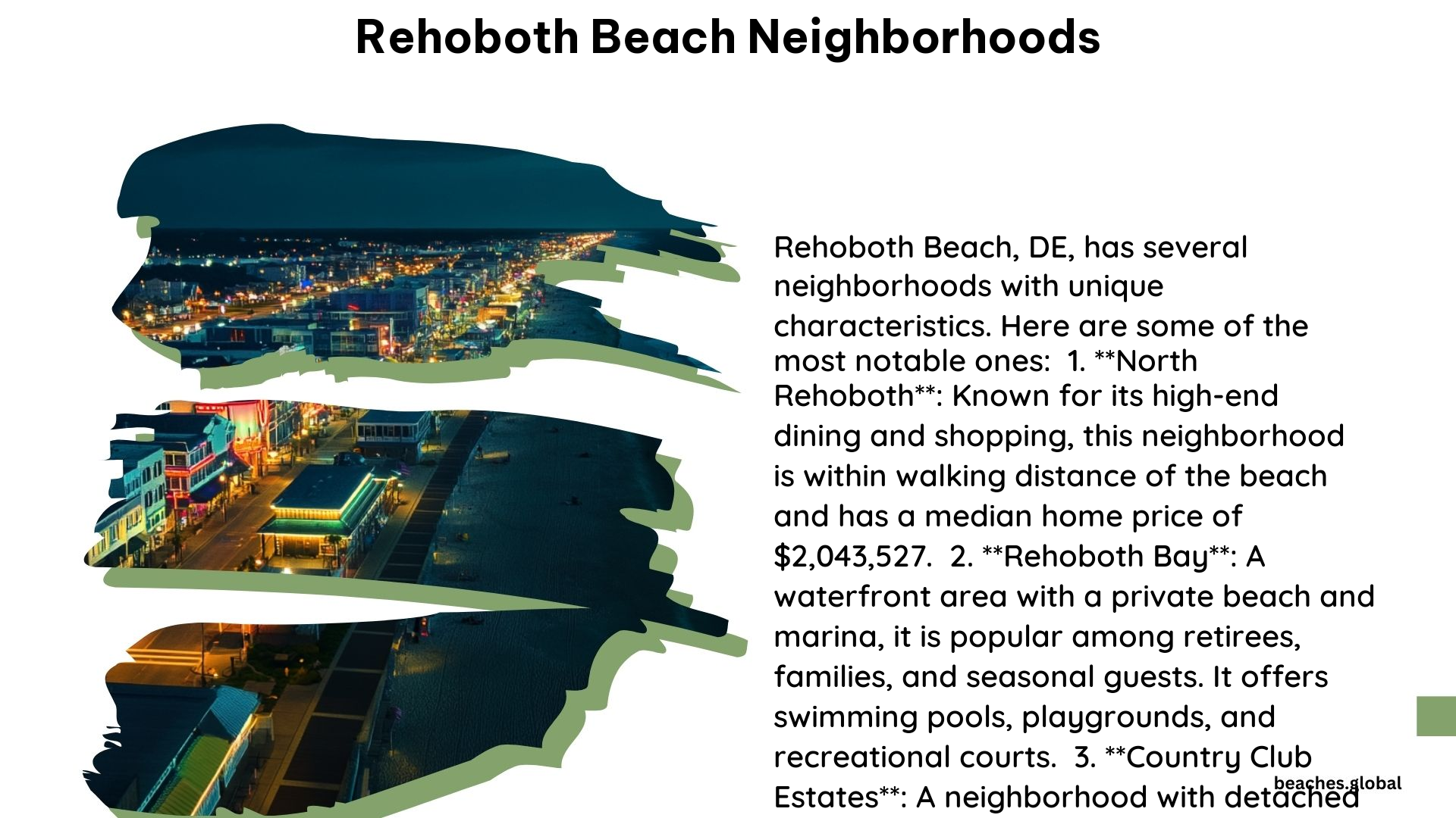 Rehoboth Beach Neighborhoods