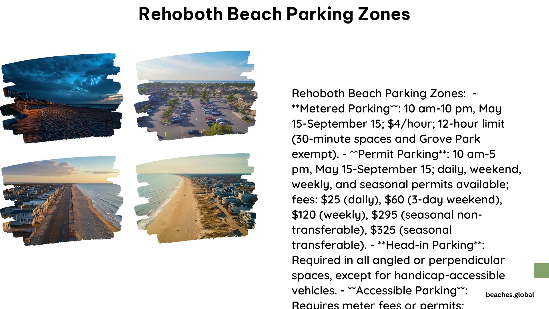 Rehoboth Beach Parking Zones