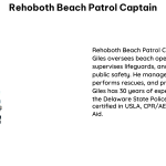 Rehoboth Beach Patrol Captain