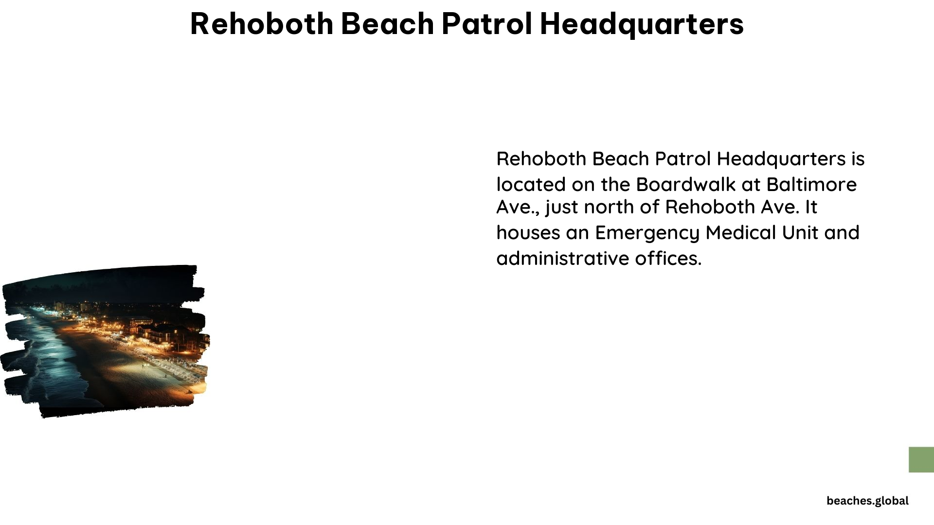 Rehoboth Beach Patrol Headquarters