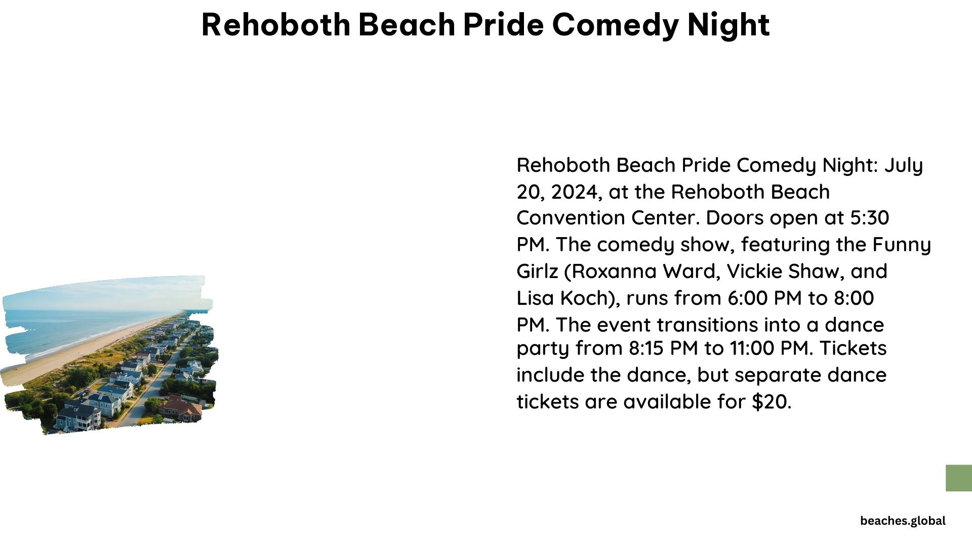 Rehoboth Beach Pride Comedy Night