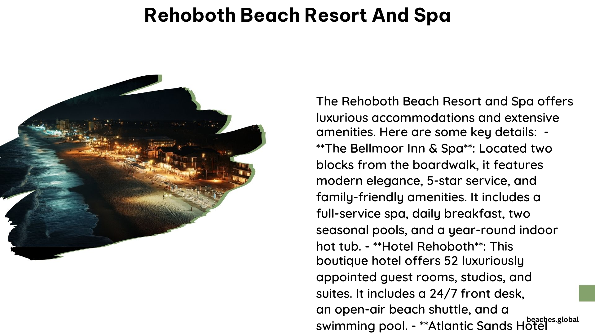 Rehoboth Beach Resort and Spa