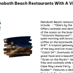 Rehoboth Beach Restaurants With a View