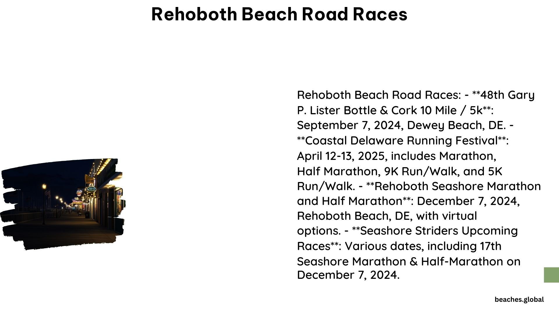 Rehoboth Beach Road Races