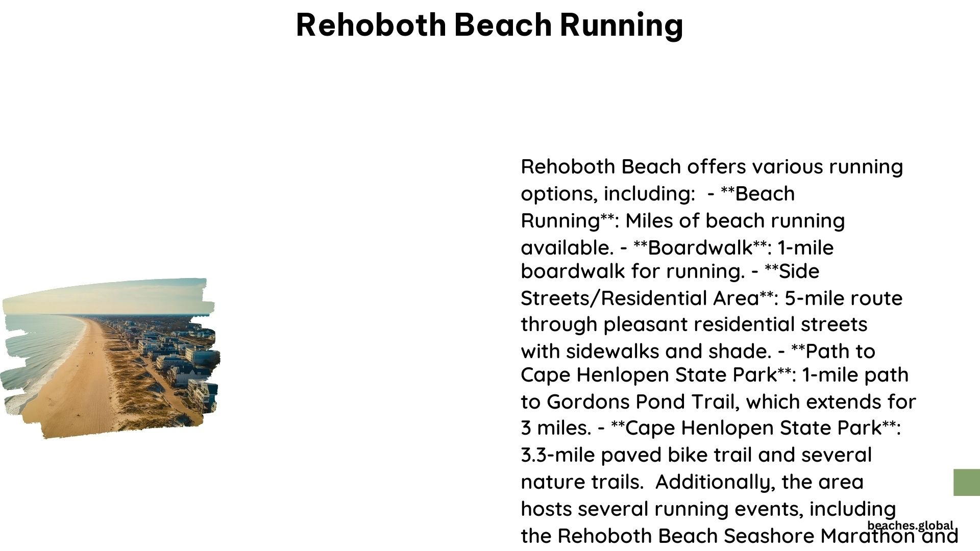 Rehoboth Beach Running